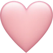 light pink heart sticker