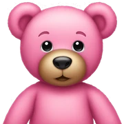 pink teddy bear sticker