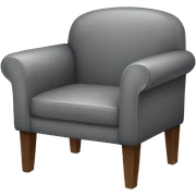 gray chair  sticker
