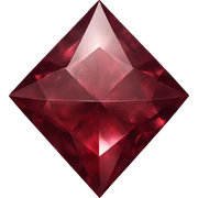 Dark red diamond sticker