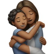 Girl hugging a girl sticker