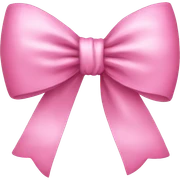Pink bow sticker