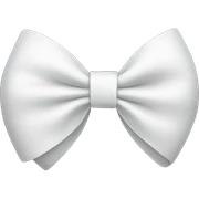 white bow sticker