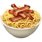 Ramen noodles with bacon sticker
