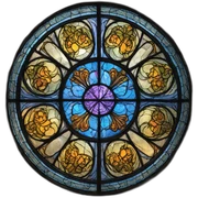 stained glass sticker