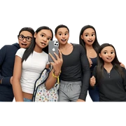 friends having fun indoors sticker