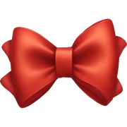 Red bow sticker