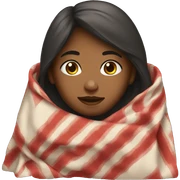 Girl with a blanket sticker