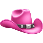 pink cowboy hat sticker
