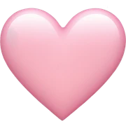 light pink heart sticker