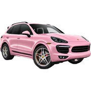 Baby pink Porsche cayenne  sticker