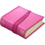 pink book sticker