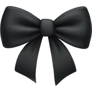 Black bow sticker