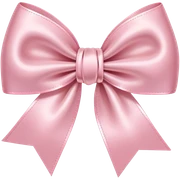 light pink bow on light pink bow sticker