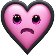 pink goth heart sticker
