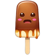 brown melting popsicle sticker