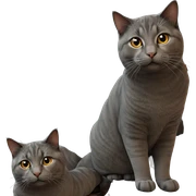 realistic indoor cat portrait sticker