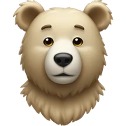Withe bear sticker