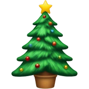 Christmas tree sticker