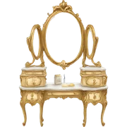 Rococo vanity sticker