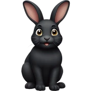 black Bunny  sticker