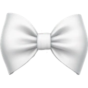 White bow sticker