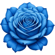Blue rose sticker