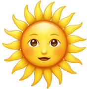 Sun wtih shine sticker