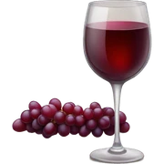 glass of red wine sticker