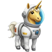unicornio astronauta sticker