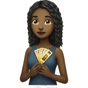 Girl with tarot  sticker