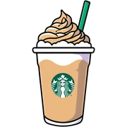 Starbucks iced chai latte with lavender cold foam sticker
