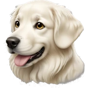 White golden retriever  sticker