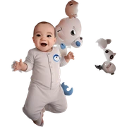 happy baby boy portrait sticker