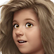realistic portrait of girl sticker