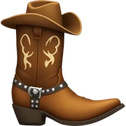 cowboy boot sticker