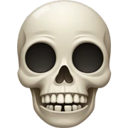 Skull crying sticker