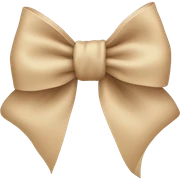 Beige bow  sticker
