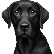 Black lab sticker