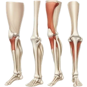Leg anatomy  sticker