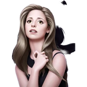 long haired girl portrait sticker