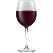 Full wine glass sticker
