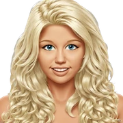 smiling blonde girl portrait sticker