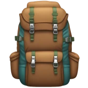 Hiking backpack sticker