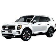 kia telluride red ring black sticker