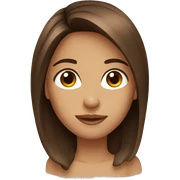 brown hair sticker
