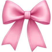 a delicate pink bow sticker