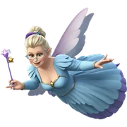 fairy girl with wand and wings sticker