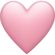 light pink heart  sticker