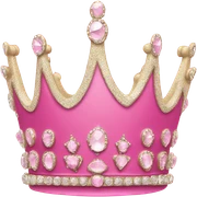 pink crown sticker